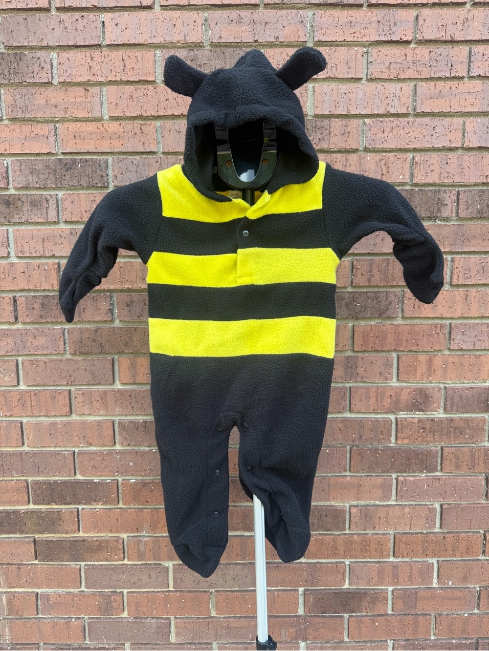 2009 Baby Bumble Bee Halloween Costume 12-18 Months Removeable Wings Fleece GUC